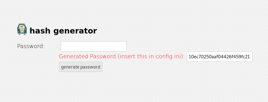 Getting your password hash